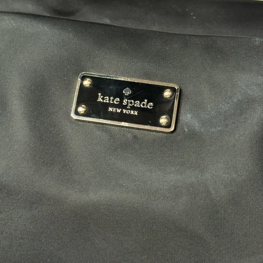Kate Spade Blake Avenue Solid Black Nylon Kaylie Baby Travel Diaper Tote Bag
